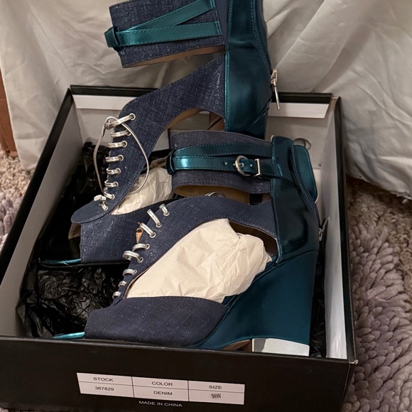 June Ambrose Shoes - Denim Shoes